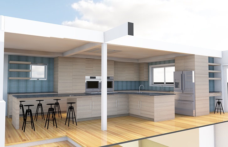 BIMX Archicad西雅图厨房改造渲染