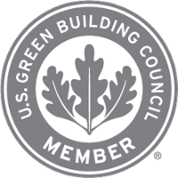 美国绿色建筑委员会成员标志灰色透明